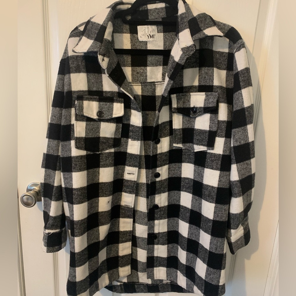 YMI Long Sleeve Plaid Flannel